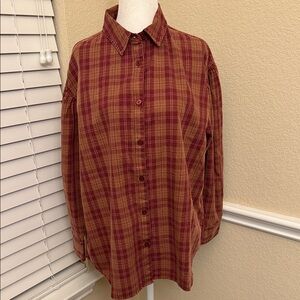 Abound Plaid Shirt Women's X-Small (fits like small)